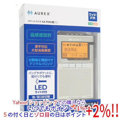 TOSHIBA LEDライト付きポケットラジオ AUREX AX-PR40(N) サテンゴールド