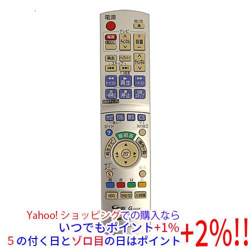 【中古】Panasonic DVDレコーダー「DIGA」用リモコン N2QAYB000186