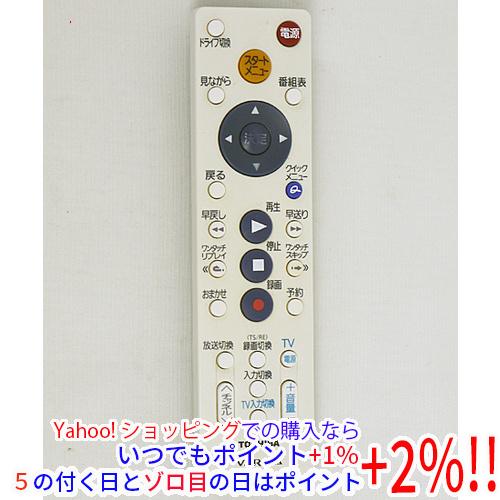 【中古】【ゆうパケット対応】TOSHIBA製 HDD＆DVDレコーダー用シンプルリモコン SE-R0...