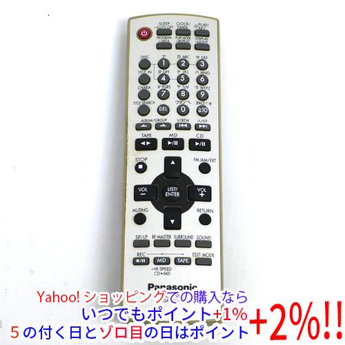 【中古】Panasonic ミニコンポ用 リモコン N2QAJB000094