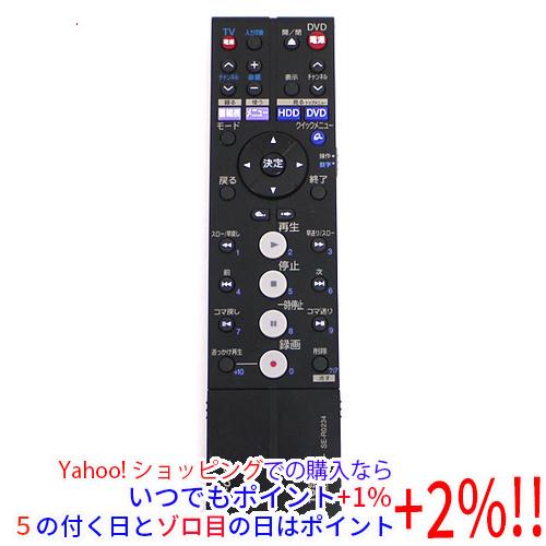 【中古】TOSHIBA製 HDD＆DVDレコーダー用リモコン SE-R0234(79101996)