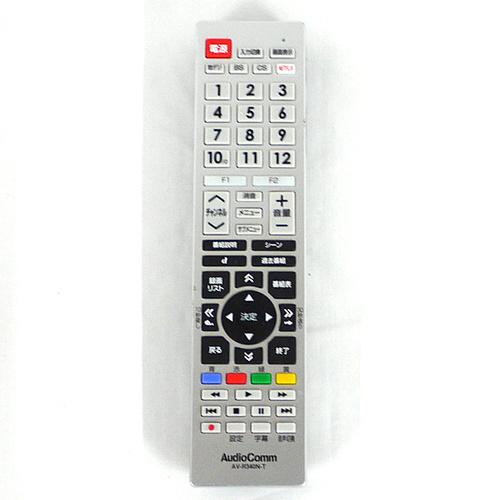 【中古】オーム電機 AudioComm 東芝レグザ専用テレビリモコン AV-R340N-T