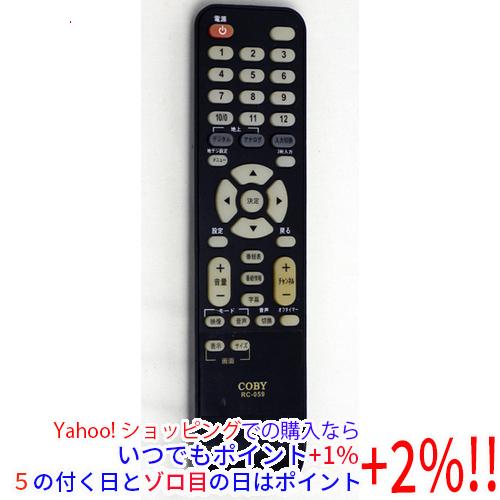 【中古】【ゆうパケット対応】COBY テレビ用リモコン RC-059
