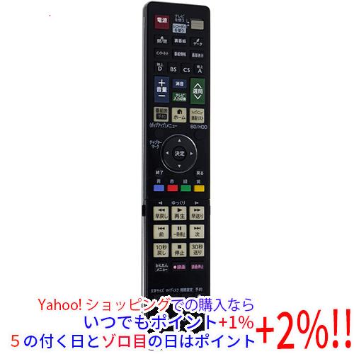 【中古】SHARP製 ブルーレイディスクレコーダー用リモコン GB027PA