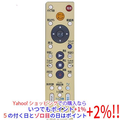 【中古】【ゆうパケット対応】TOSHIBA製 HDD＆DVDレコーダー用シンプルリモコン SE-R0...