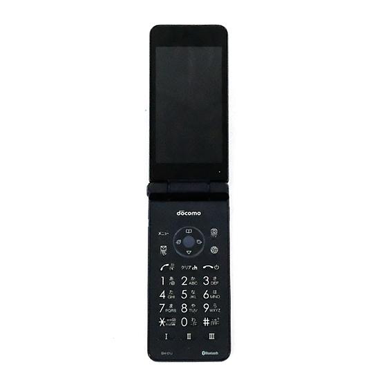 【中古】docomo AQUOS ケータイ SH-01J Blue Black [管理:115002...