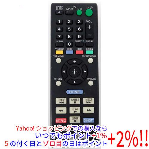 【中古】SONY ブルーレイプレーヤー用 リモコン RMT-B116A 電池カバーなし