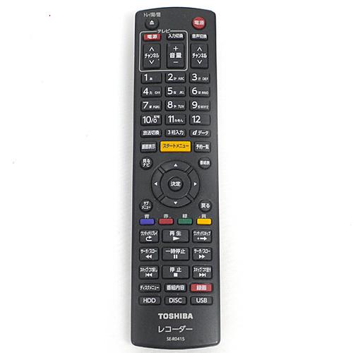 爆買【中古】TOSHIBA製 DVDレコーダー用 リモコン SE-R0415 電池カバーなし