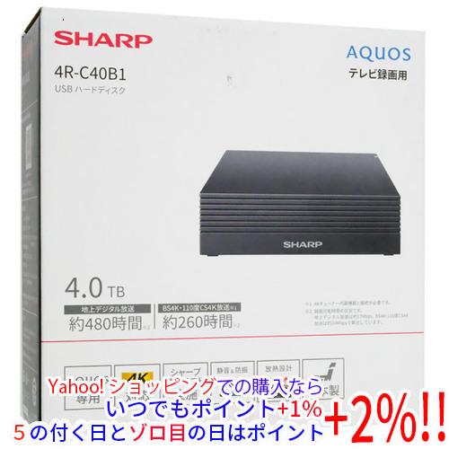 【中古】SHARP AQUOS専用 録画用USBハードディスク AQUOS 4R-C40B1 4TB...