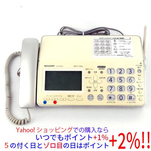 【中古】SHARP 電話機 親機のみ UX-600CL 本体のみ 本体いたみ