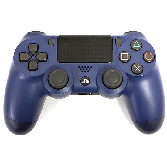 【中古】SONY ワイヤレスコントローラー DUALSHOCK4 ミッドナイト・ブルー CUH-ZC...