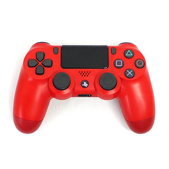 【中古】SONY ワイヤレスコントローラー DUALSHOCK4 マグマ・レッド CUH-ZCT2J...