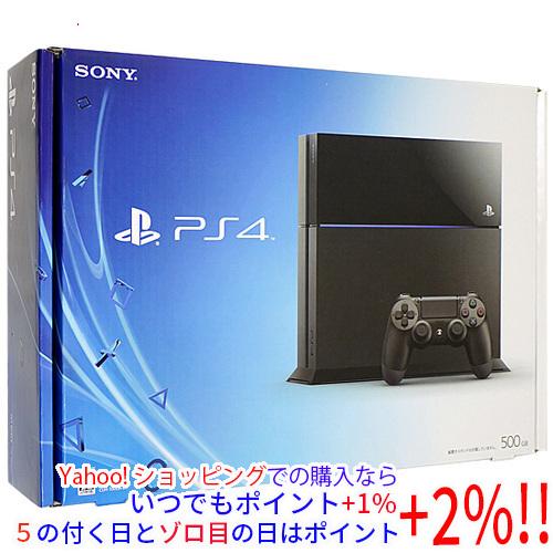 【中古】SONY プレイステーション4 500GB ブラック CUH-1100AB01 コントローラ...