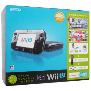 【中古】任天堂 Wii U ファミリープレミアムセット + Wii Fit U kuro 元箱あり [管理:1350009752]｜excellar-plus