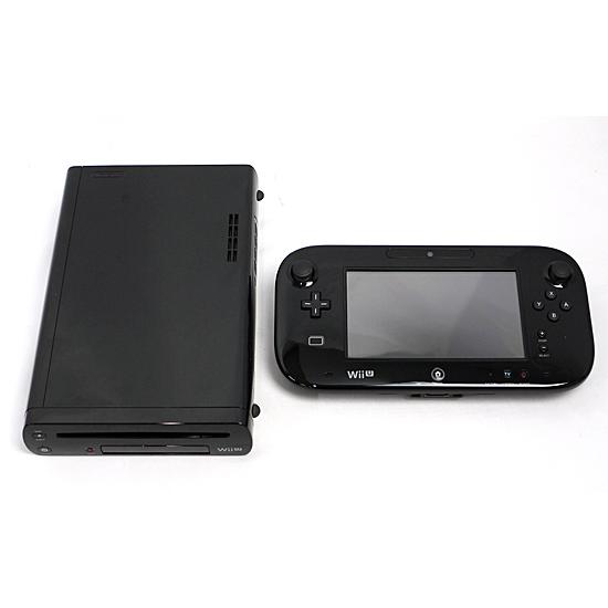 【中古】任天堂 Wii U PREMIUM SET kuro 32GB 本体・ゲームパッドのみ 液晶...