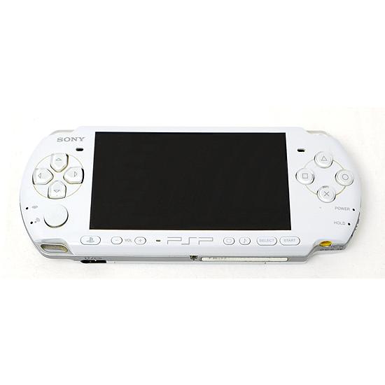 【中古】SONY PSP パール・ホワイト PSP-3000 PW 液晶画面いたみ [管理:1350...