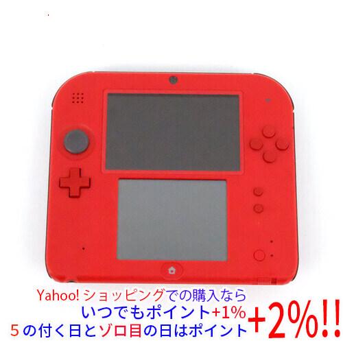 【中古】任天堂 ニンテンドー2DS レッド FTR-S-RCAA 本体のみ