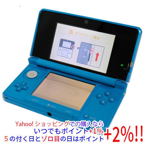【中古】任天堂 ニンテンドー3DS ライトブルー CTR-S-BDBA スティックゴムなし・本体・液...