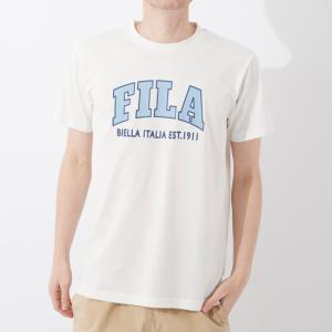 【ゆうパケット対応】FILA フィラ 半袖Tシャツ Mサイズ ホワイト 412-349 [管理:1400000499]｜excellar-plus
