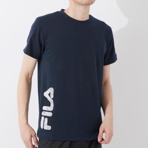 【ゆうパケット対応】FILA フィラ 半袖Tシャツ Mサイズ ネイビー 412-350 [管理:1400000505]｜excellar-plus