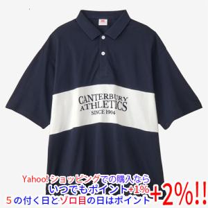 爆買CANTERBURY カンタベリー M サイズ ショートスリーブ パネルビッグラガーポロ RA325115 ネイビー