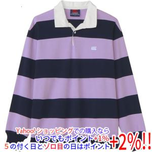 CANTERBURY カンタベリー 3L サイズ ロングスリーブ4インチストライプ ラグビージャージー RA425155 ラベンダー