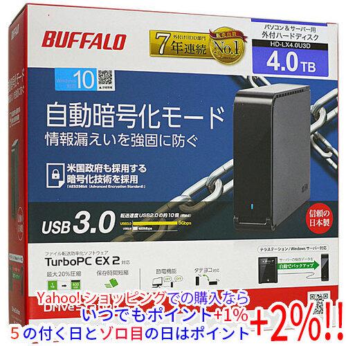 BUFFALO バッファロー 外付HDD USB3.0対応 4TB HD-LX4.0U3D