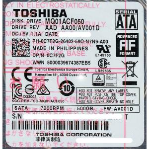 TOSHIBA(東芝) ノート用HDD 2.5inch MQ01ACF050 500GB [管理:2000001723]｜excellar-plus