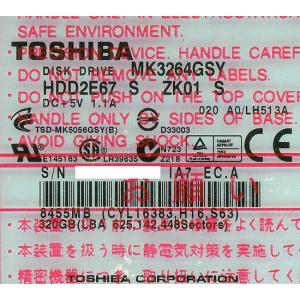 TOSHIBA(東芝) ノート用HDD 2.5inch MK3264GSY 320GB｜excellar-plus