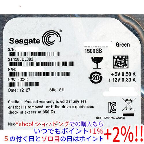 SEAGATE製HDD ST1500DL003 1.5TB SATA600 5900