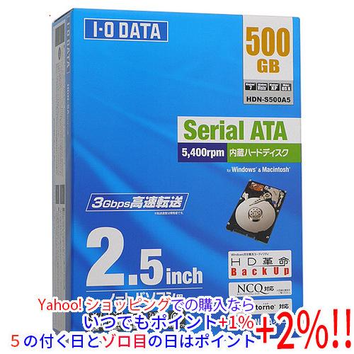 I-O DATA アイ・オー・データ製ノート用HDD HDN-S500A5 500GB 5400rp...