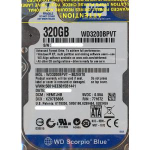 WesternDigital HDD 2.5inch WD3200BPVT 320GB 9.5mm [管理:20345977]｜excellar-plus