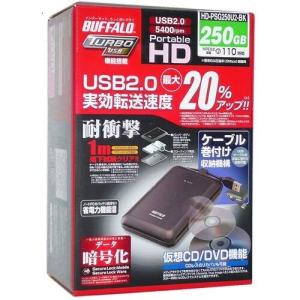 BUFFALO USB3.0用 PC/家電対応 外付けHDD 2TB ブラック HD-LC2.0U3-BKE