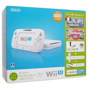 【中古】Wii U ファミリープレミアムセット + Wii Fit U shiro 元箱あり [管理:40310438]｜excellar-plus