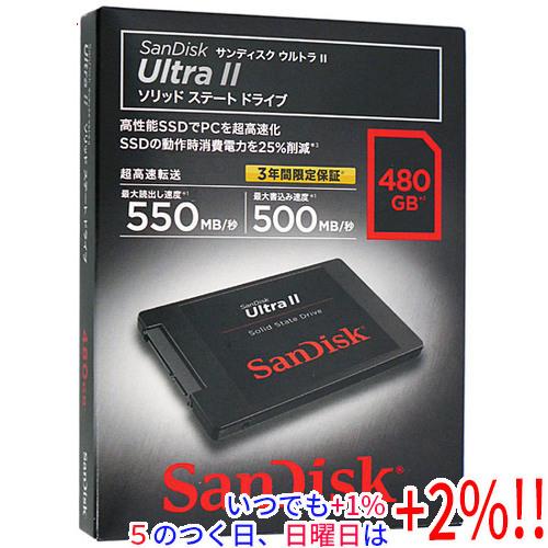 SANDISK 2.5インチSATA SSD 480GB SDSSDHII-480G-J26