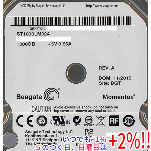 Seagate ノート用HDD 2.5inch ST1000LM024 1TB 9.5mm