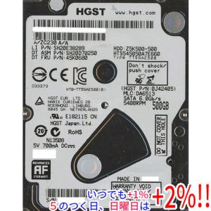 HGST HGST製HDD 2.5inch HTS545050A7E660 500GB 7mm [管理