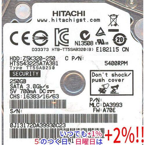 HGST製HDD 2.5inch HTS543225A7A381 250G 7mm【いつでも+1％！...