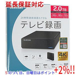 ELECOM エレコム 外付ハードディスク ELD-FTV020UBK