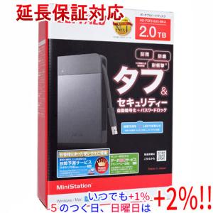 BUFFALO（バッファロー） HD-PZF2.0U3-BKA ブラック ポータブルHDD 2TB
