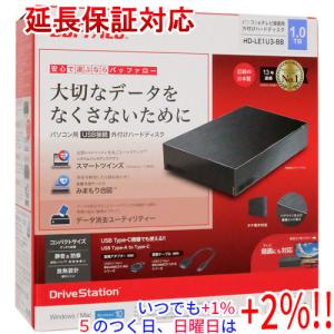 バッファロー｜BUFFALO 外付けハードディスク 2TBHD-LXU3D HD-LX2.0U3D 外付けHDD ブラック [2TB /据え置き型] BUFFALO