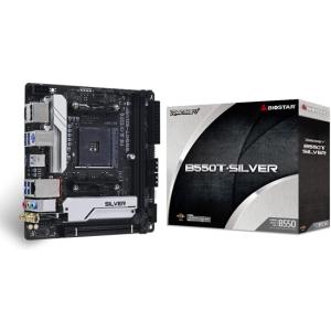 BIOSTAR製 Mini ITXマザーボード B550T-SILVER SocketAM4