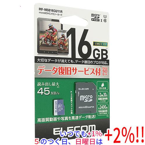 ELECOM エレコム microSDHCメモリーカード MF-MS016GU11R 16GB【いつ...