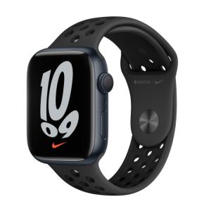 Apple Watch Nike Series 7 GPSモデル 45mm MKNC3J/A アンスラサイト/ブラックNikeスポーツバンド