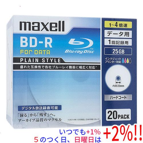 maxell データ用 BD-R 4倍速 20枚 BR25PPLWPB.20S