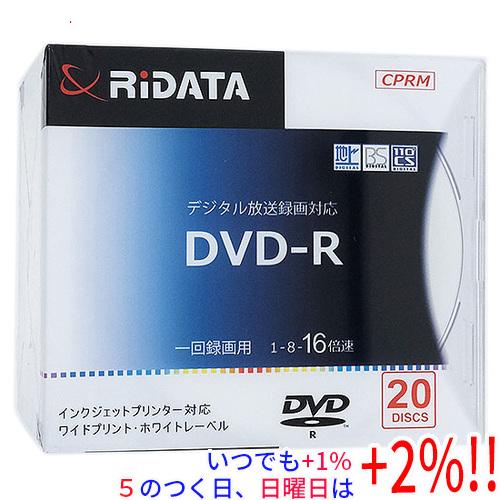 RiTEK 録画用 DVD-R 16倍速 20枚組 RIDATA D-RCP16x.PW20RD S...