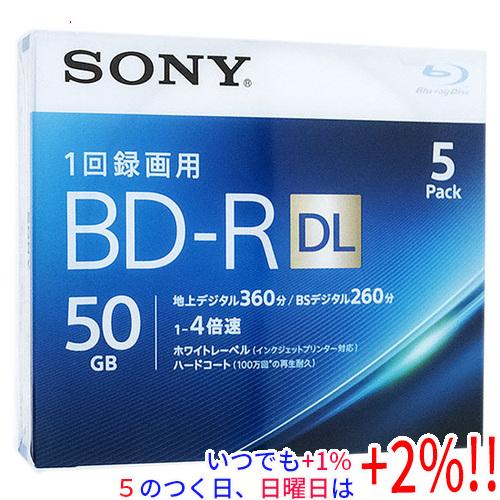 SONY ブルーレイディスク 5BNR2VJPS4 BD-R DL 4倍速 5枚組