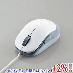 【５のつく日！ゾロ目の日！日曜日はポイント+3％！】ELECOM エレコム 5ボタンBlueLED有線マウス M-Y9UBWH ホワイト 有線 マウス｜excellar