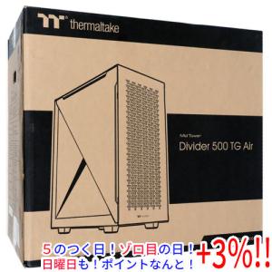 【５のつく日！ゾロ目の日！日曜日はポイント+3％！】【新品(開封のみ)】 Thermaltake ミドルタワー型PCケース Divider 500 TG Air Black CA-1T4-00M1WN-02 ブラ｜excellar