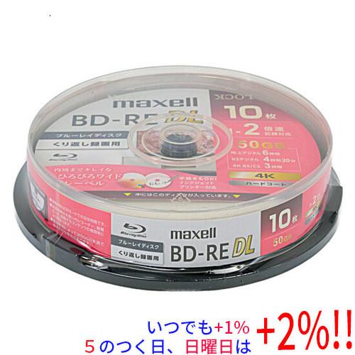 maxell 録画用ブルーレイディスク BEV50WPG.10SP BD-RE DL 2倍速 10枚...